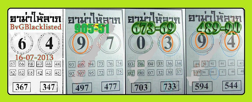Thai Lotto Vip: Jonathan Chart