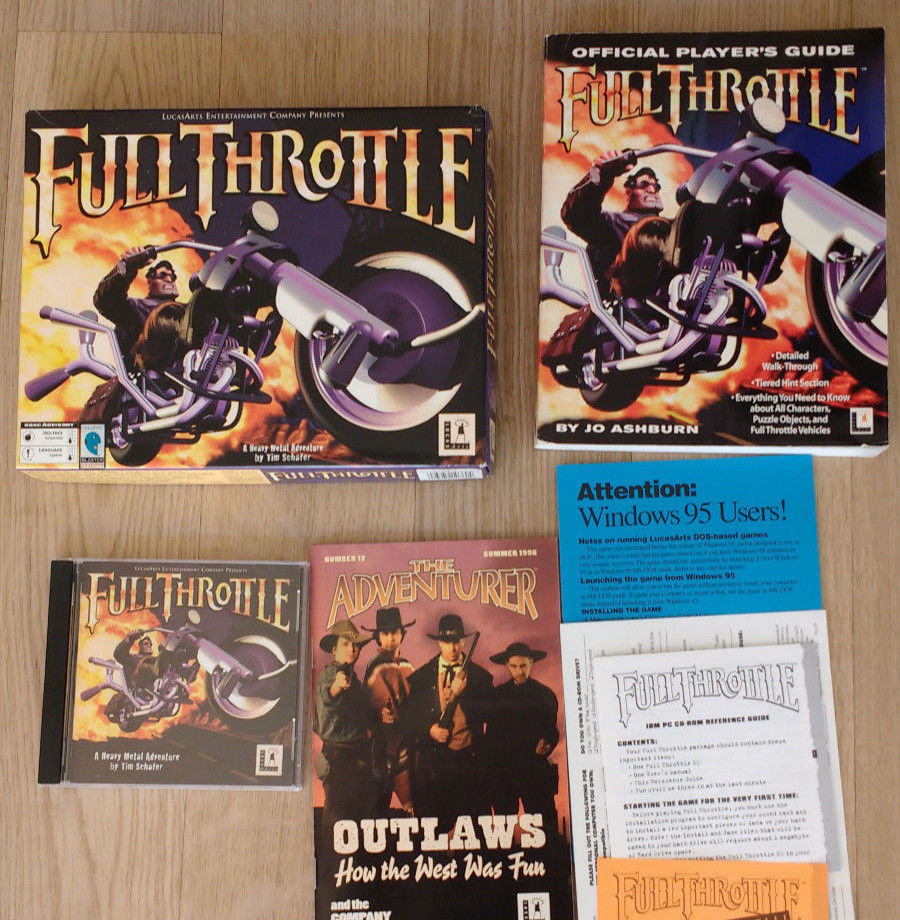 Retro Treasures Full Throttle The PC Big Box