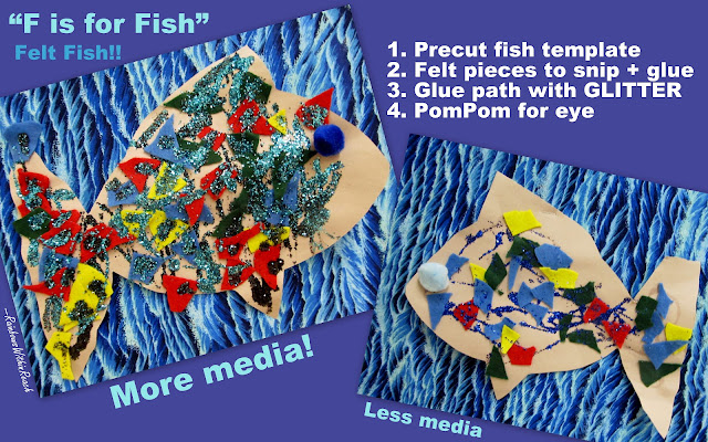 Photo of: F is for Fish Preschool art project