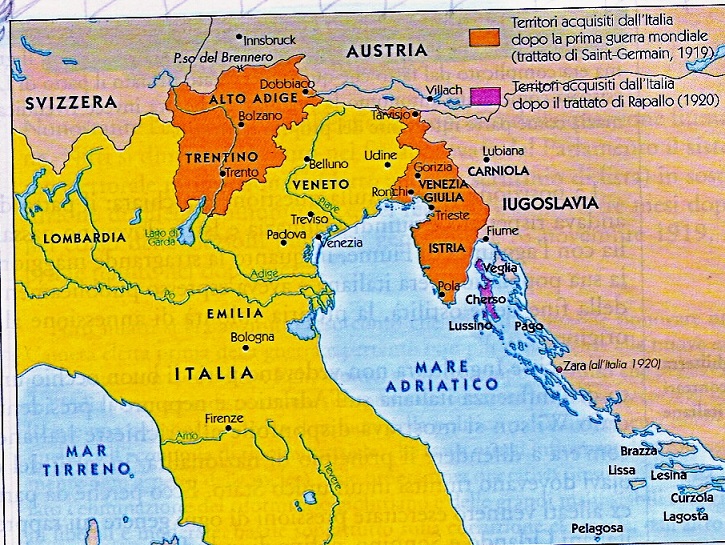 Territori Persi Dall Italia Dopo La Prima Guerra Mondiale