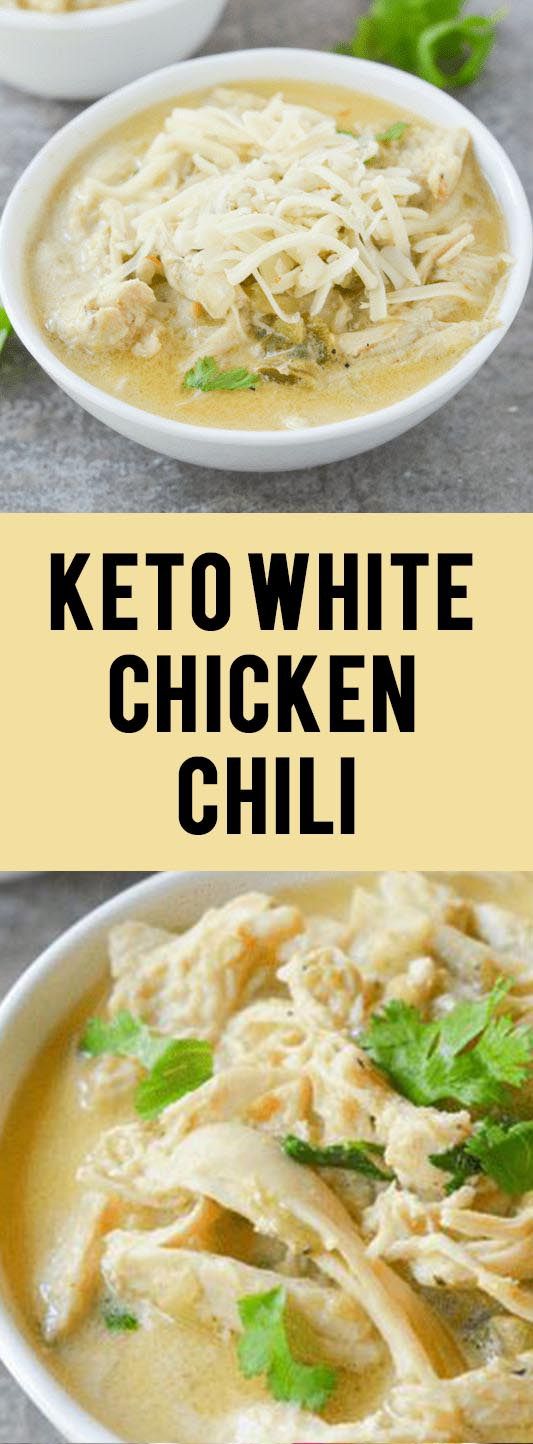 Keto White Chicken Chili - RECIPES