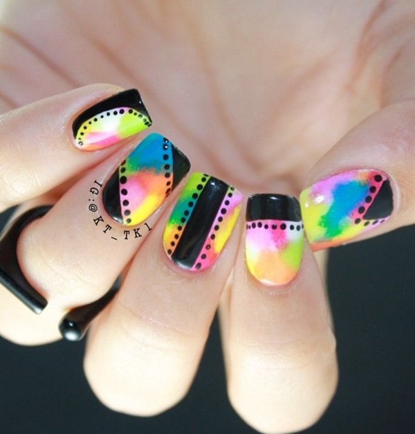 20+ Stylish Rainbow Nail Art Ideas