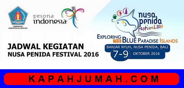 Jadwal Lengkap Nusa Penida Festival 2016