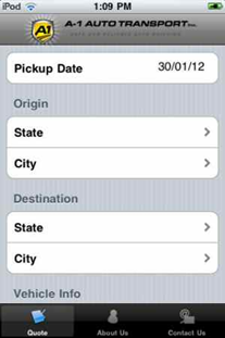A1 Auto Transport iPod App