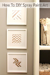 wall diy spray paint gold painted tutorial carmona decor bedroom bathroom easy creative walls framed via tape designbump making frame