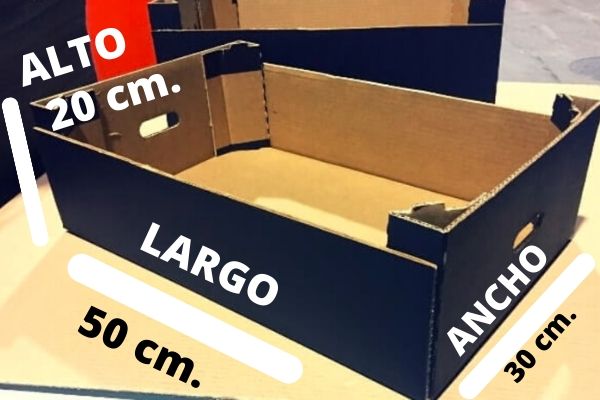 Cajas de cartón de gran volumen