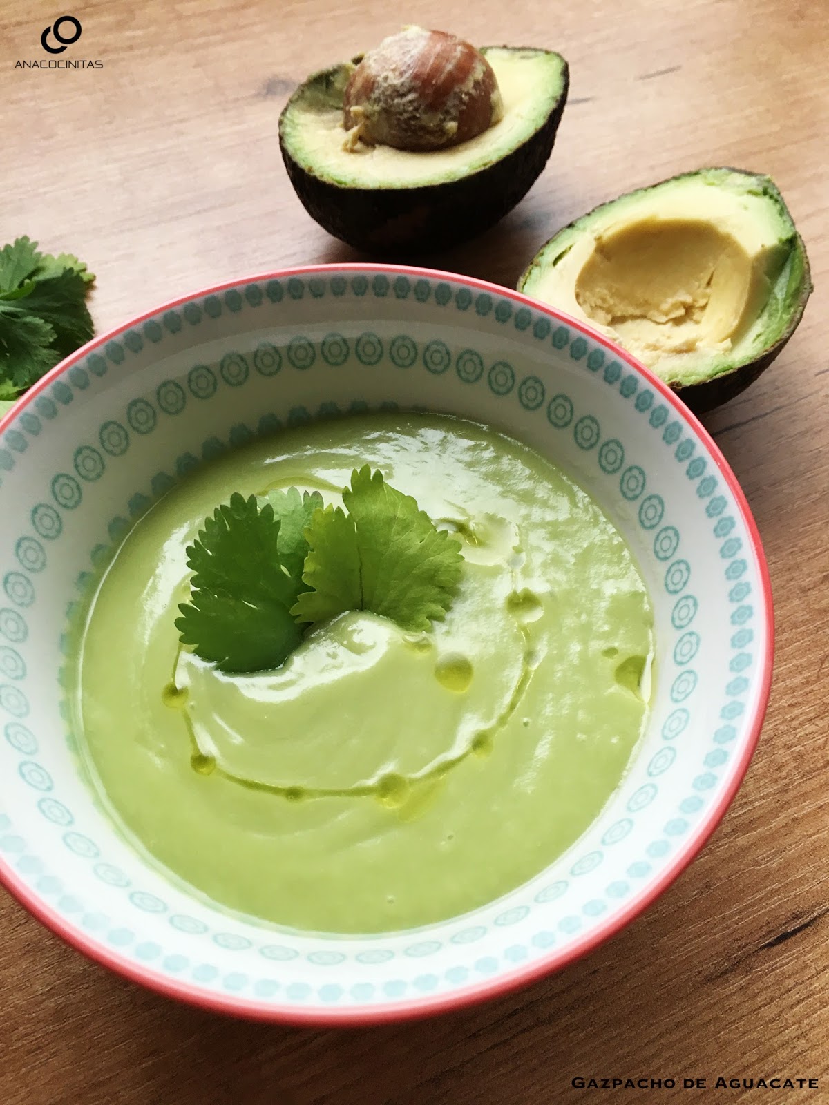 Gazpacho de Aguacate AnaCocinitas Recetas de cocina fáciles