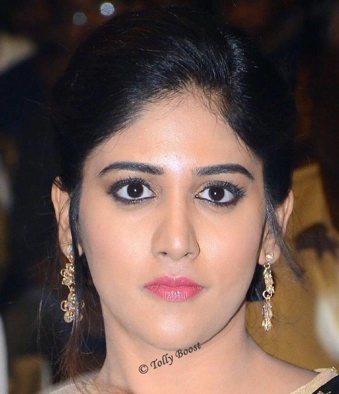 Indian Model Chandini Chowdary Oily Face Closeup Stills - Tollywood Boost