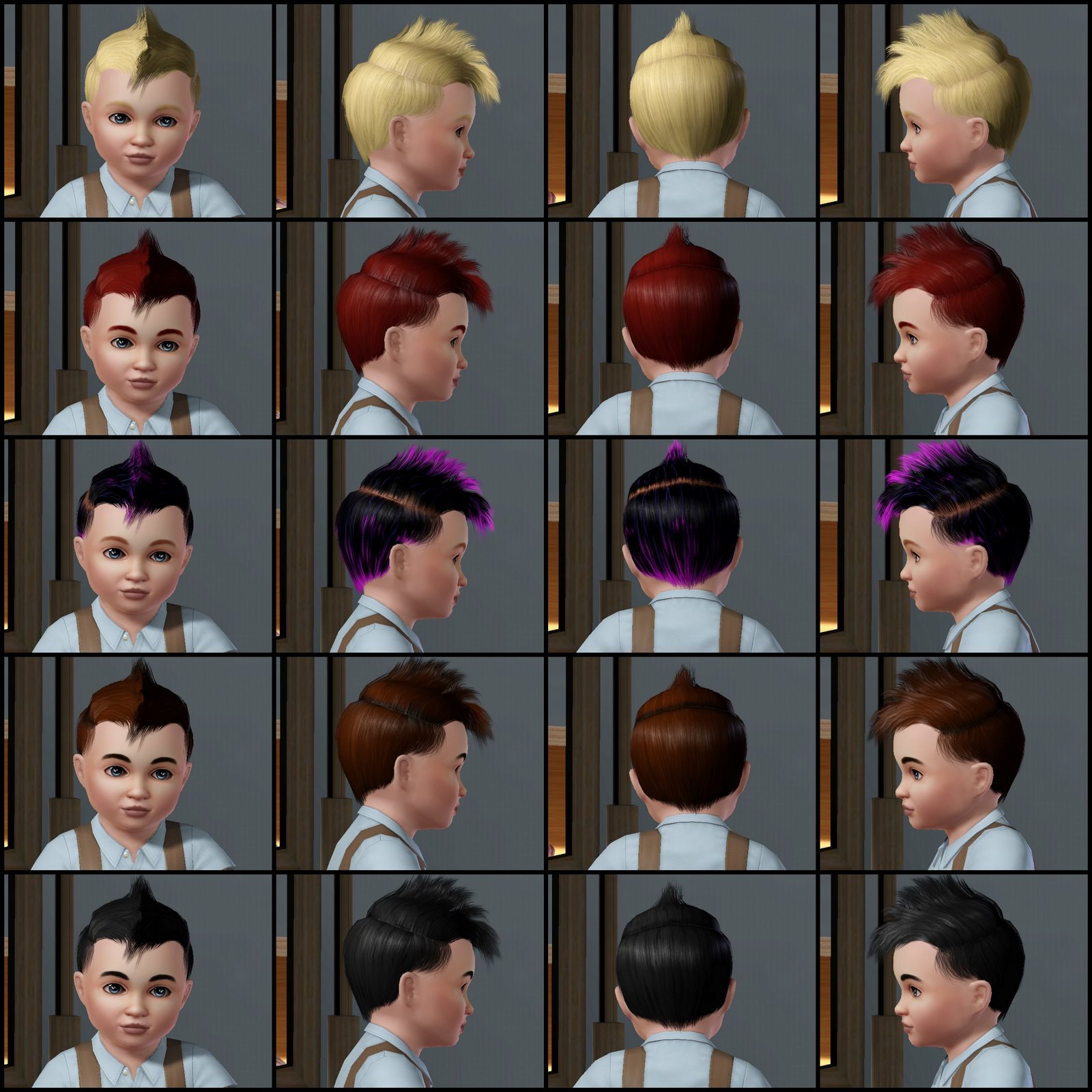 The Sims 3 Store Hair Showroom Toddler Hawk