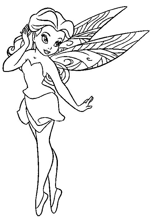 fairy coloring pages free - photo #11