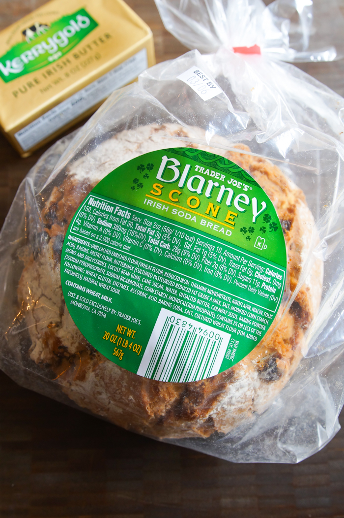 Trader Joe's, Blarney Scone, Irish Soda Bread review + Kerrygold butter