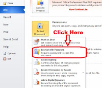 how to create password protected word document 2010