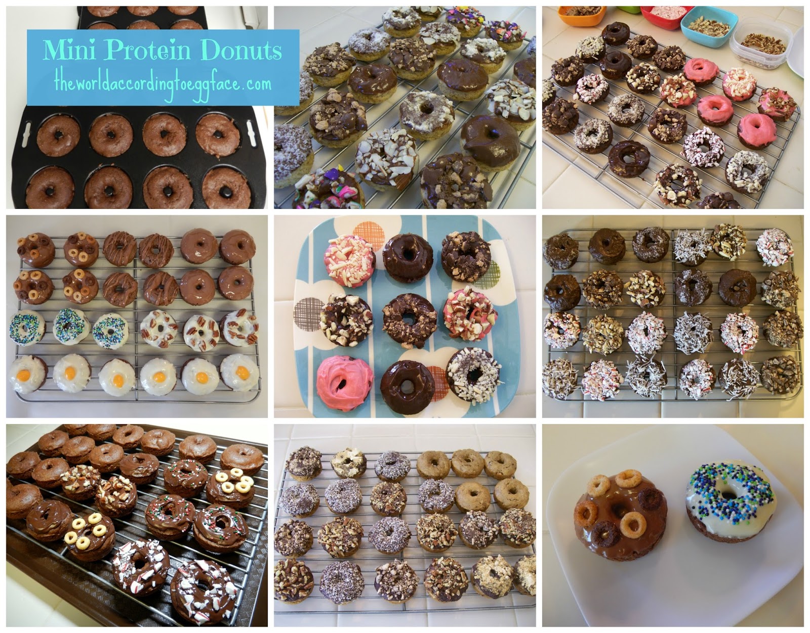 theworldaccordingtoeggface Mini Protein Donuts Time to make the donuts