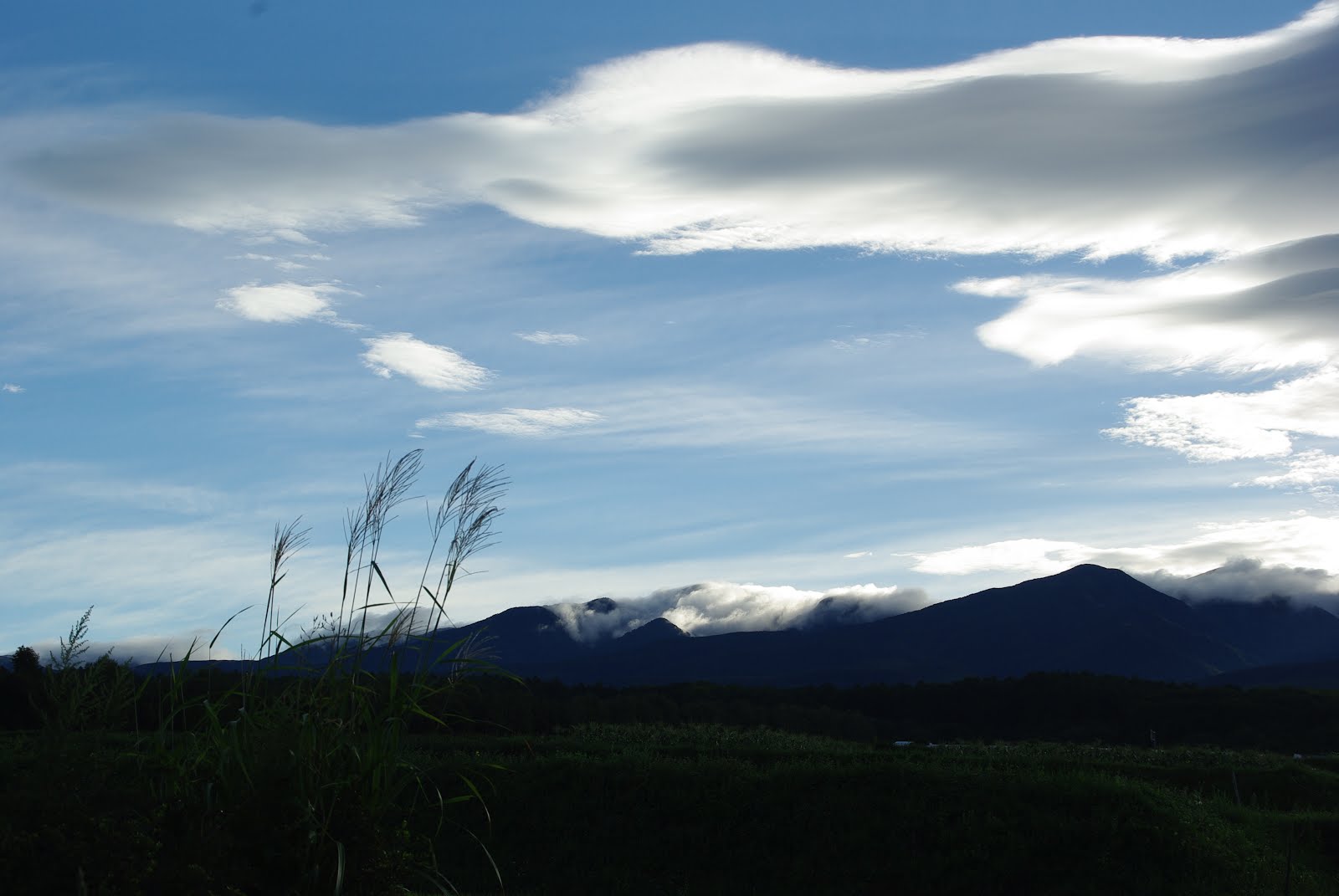 八ケ岳の雲の流れ