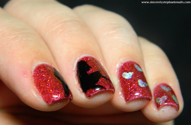 valentines day nail art
