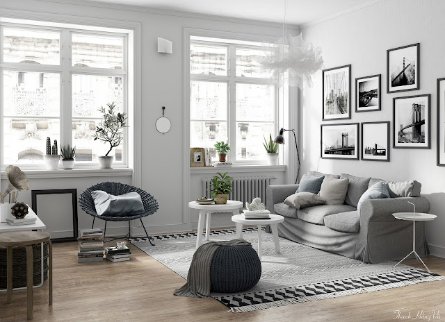 Scandinavian interior means sophistication and elegance