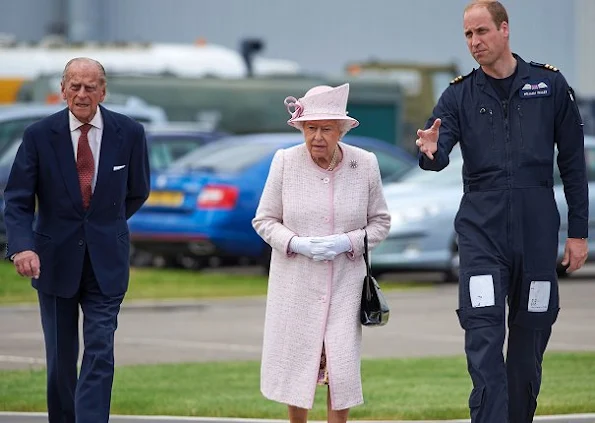 Queen Elizabeth, Prince William, Kate Middleton, Ducghess Cambridge open East Anglian Air Ambulance at Cambridge Airport