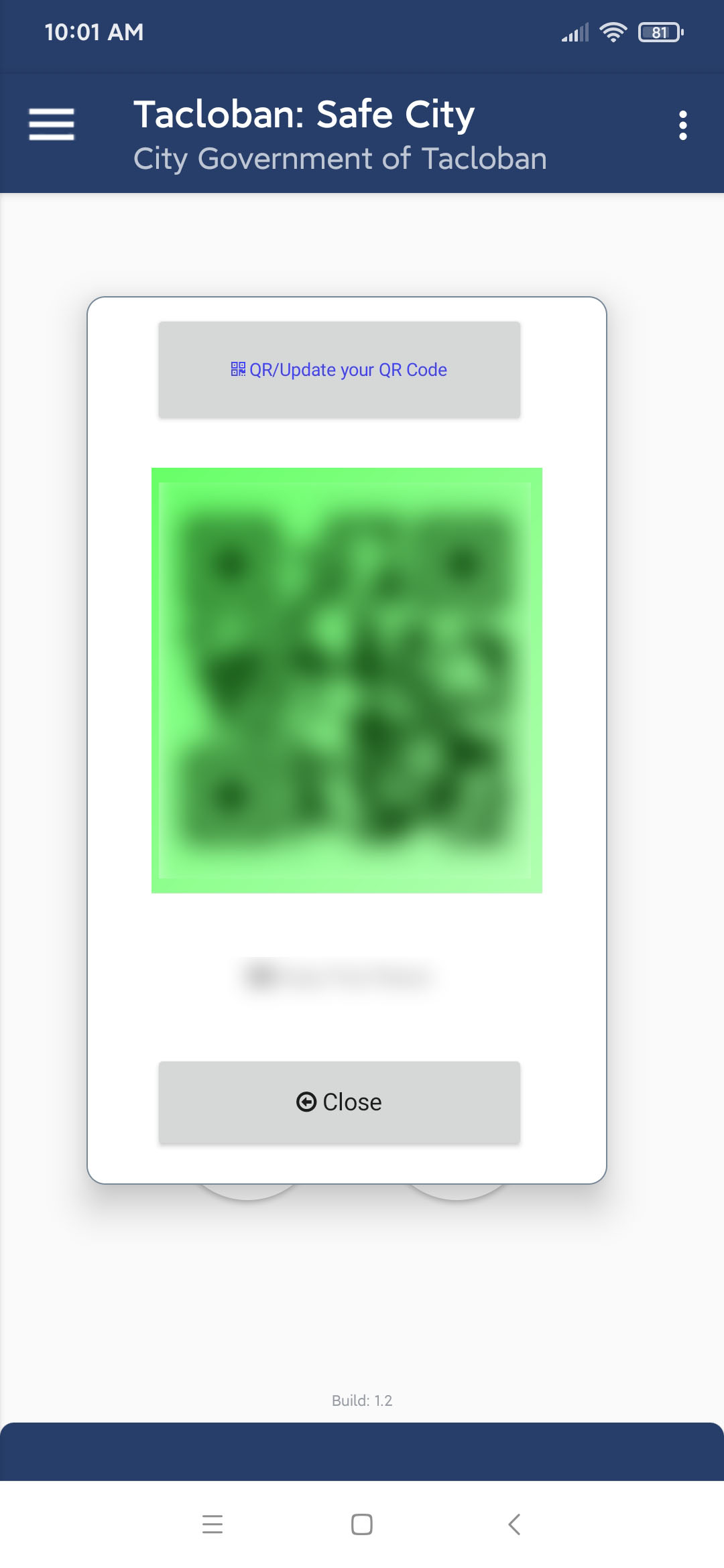 Tacloban City QR Code Registration