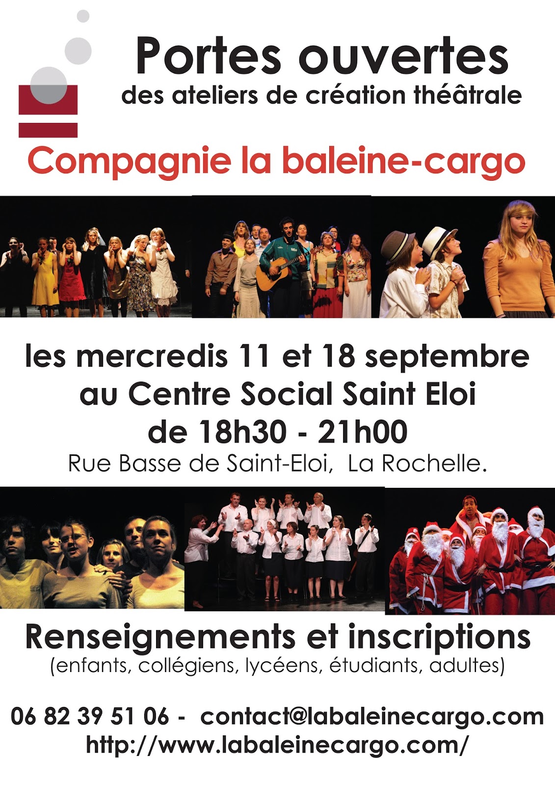 Compagnie La Baleinecargo Théâtre La Rochelle Portes ouvertes de