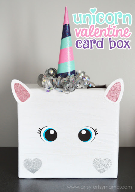 Unicorn Valentine Box Title