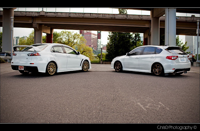 Mitsubishi Lancer Evolution X & Subaru Impreza III GR japoński sportowy sedan hatchback kompakt kultowy AWD tuning