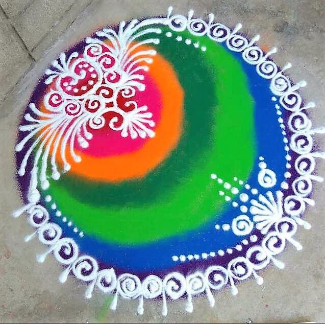 simple and easy rangoli designs with dots for home