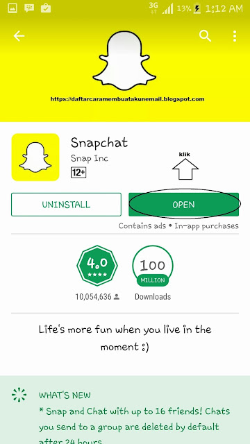 CARA DAFTAR SNAPCHAT