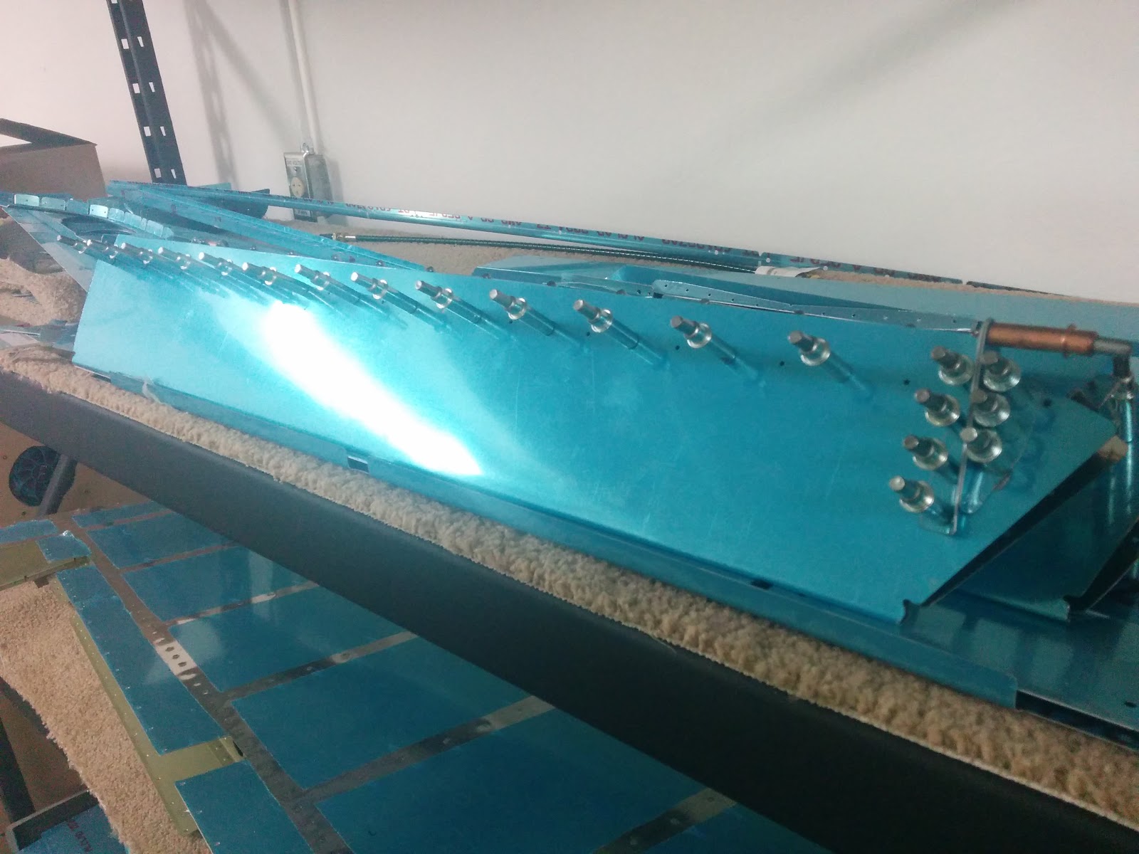 Damazio family's RV10 project Elevators ready to prime and rivet