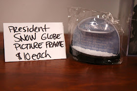 From The Capitol General Store: President SNOW Globe picture frame (Price is in PANEM cash, not real dollars!)