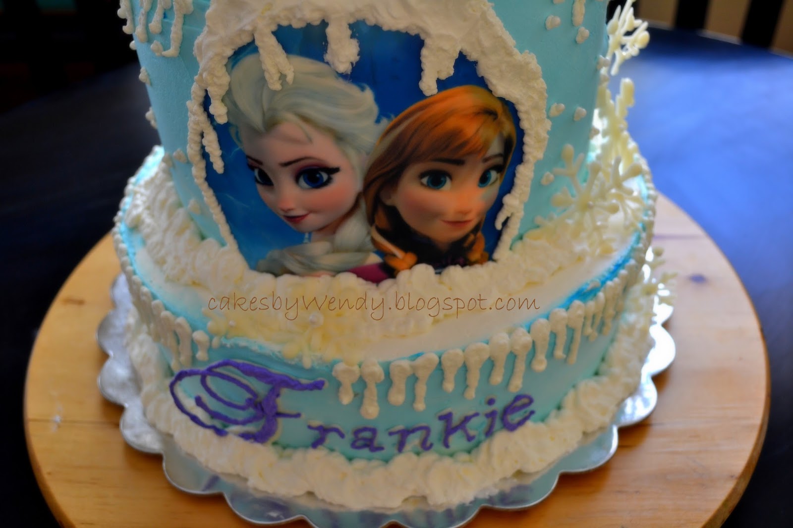 Decorating One Cake at a Time....... "FROZEN" cake for a princess