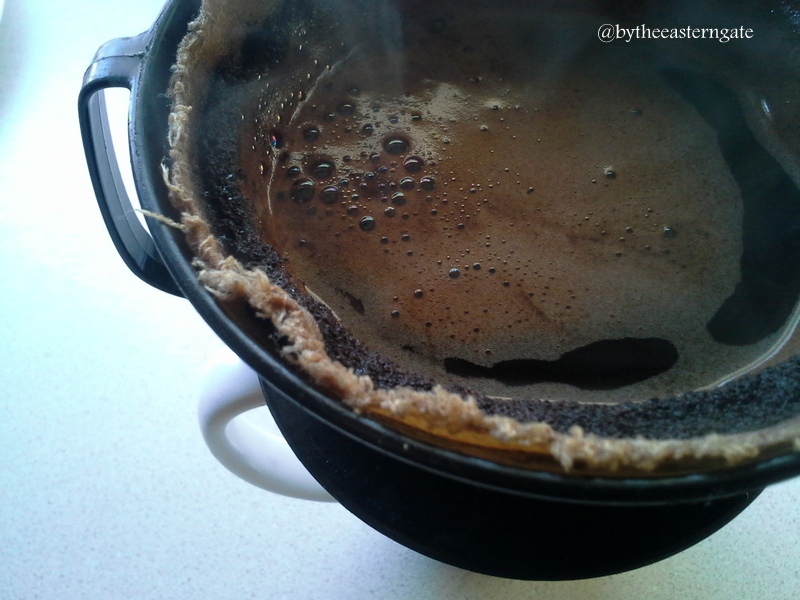 homemade coffee filter