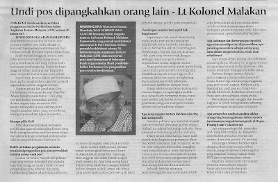 Syarak Mengata , Adat Menurut: Januari 2012