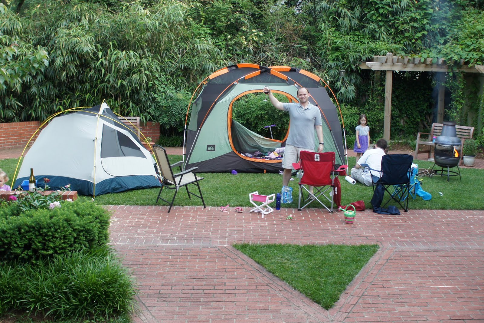 The O'Hara Family: Backyard Camping