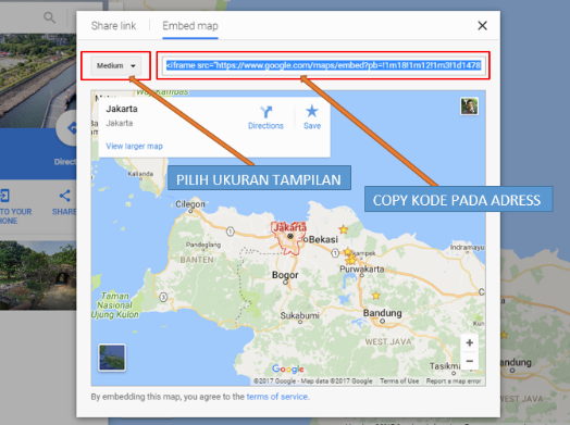 Cara Pasang Peta Google Maps di Blog Tampilan Hidup dan