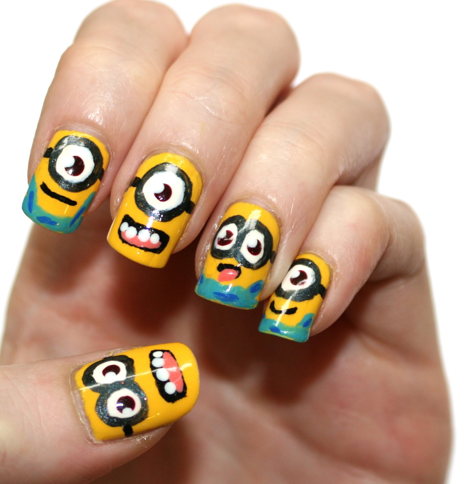 evlady Despicable Me Minion Nail Art & Pictorial
