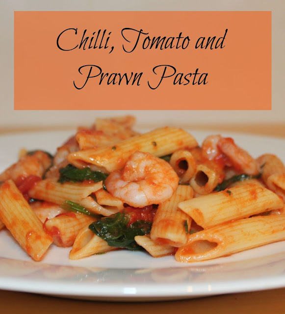 Chilli, tomato and prawn Pasta