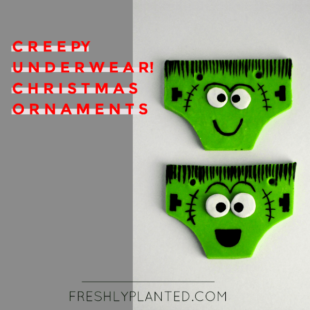 Creepy Pair of Underwear! Easy Holiday Ornament for Kids