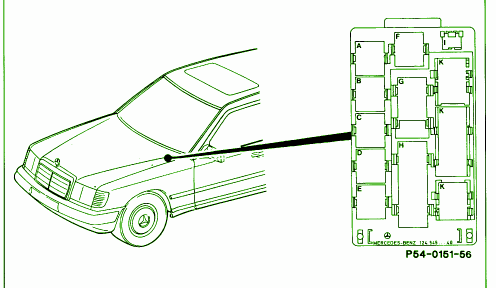 Mercedes 300d fuse box #7