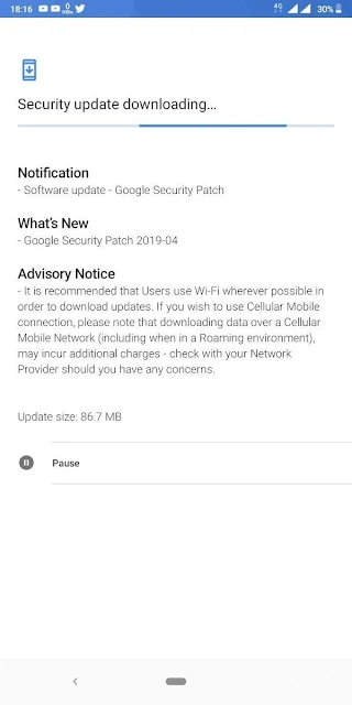 Nokia 3.1 Plus receiving April 2019 Android Security Update