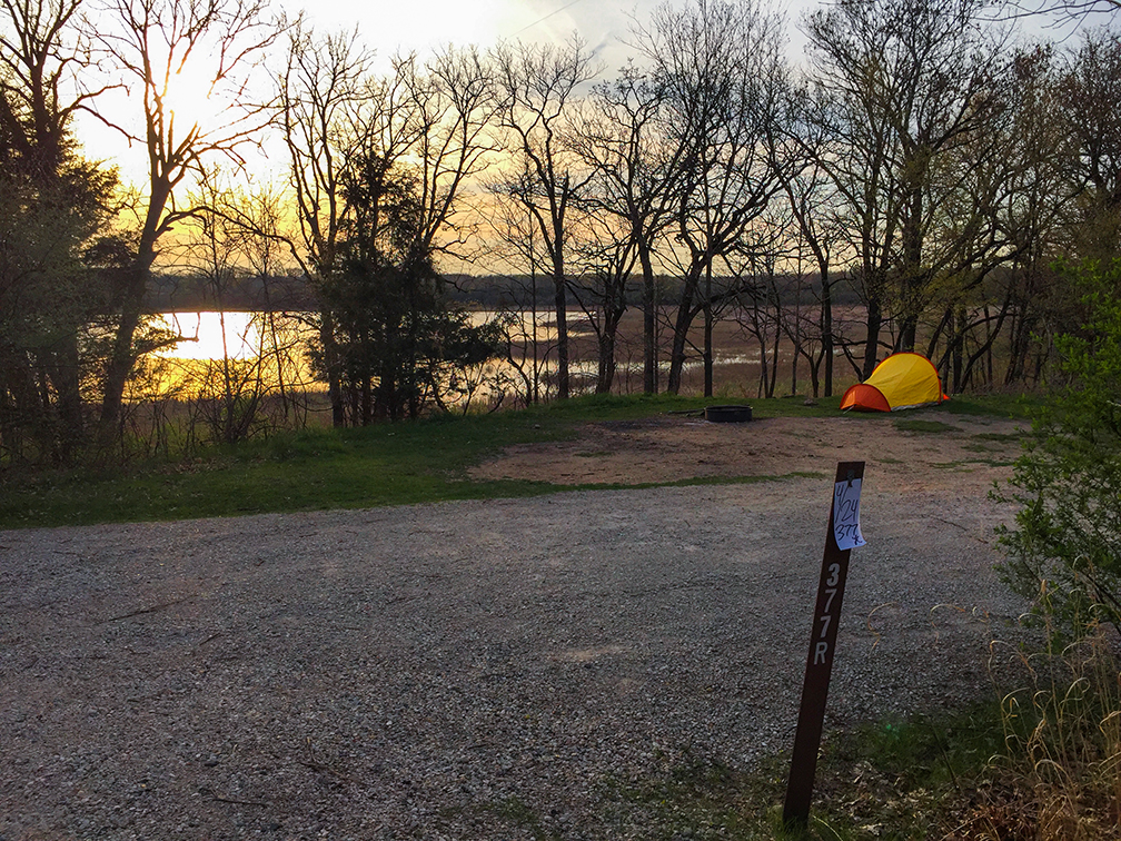 Typical Campsite at nearby Ottawa State Recreational Area