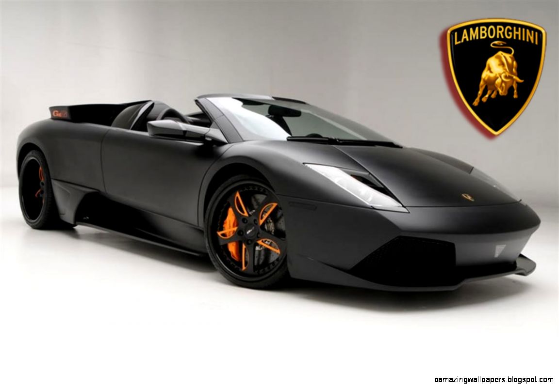 Matte Black Lamborghini Murcielago