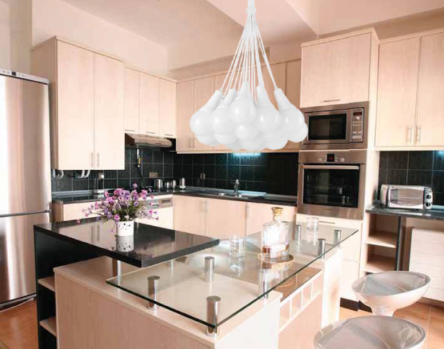 Lámparas colgantes para la cocina, a gusto de todos - Cocinas con estilo