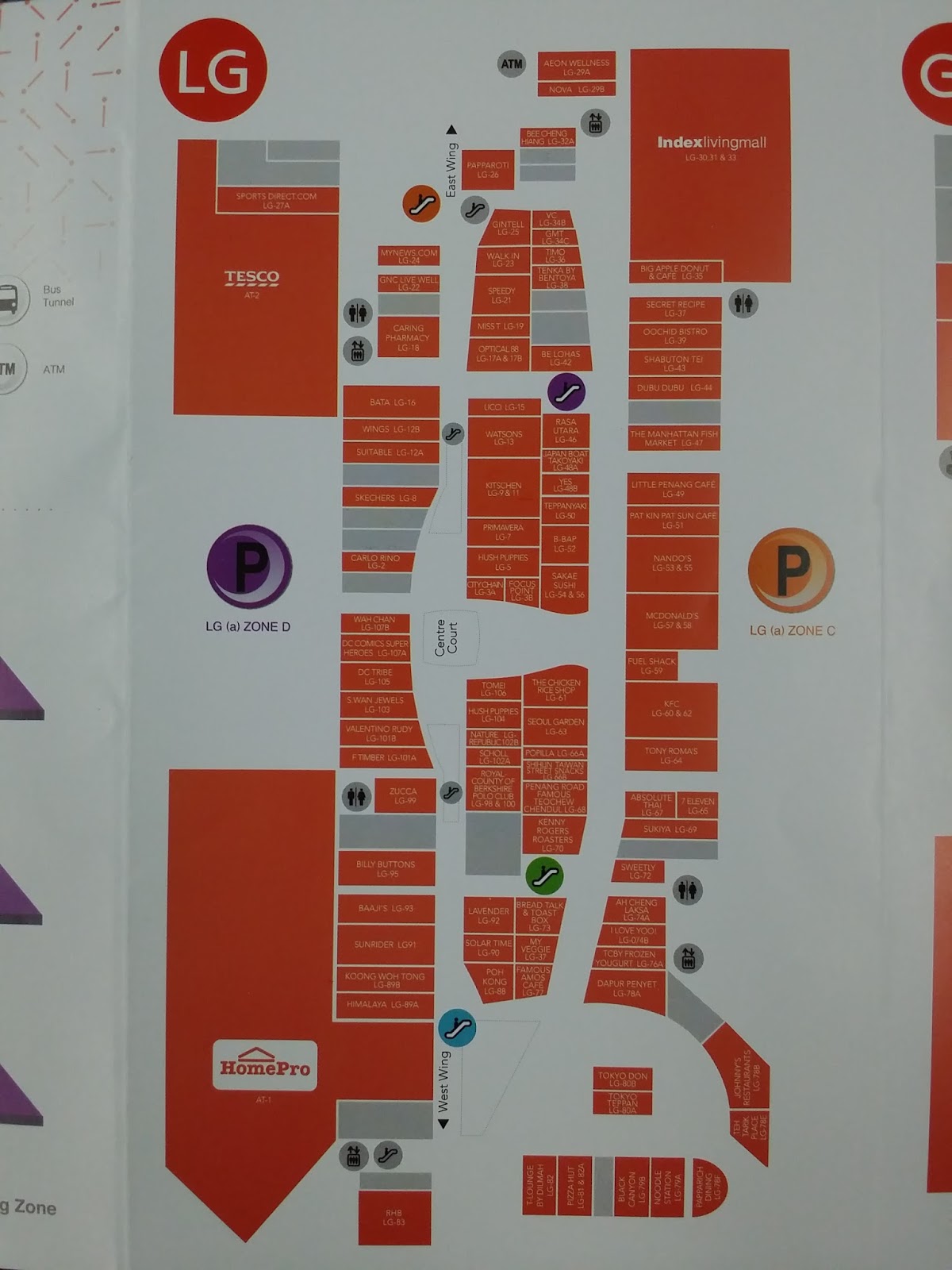 simplyApost IOI City Mall directory and floor plan