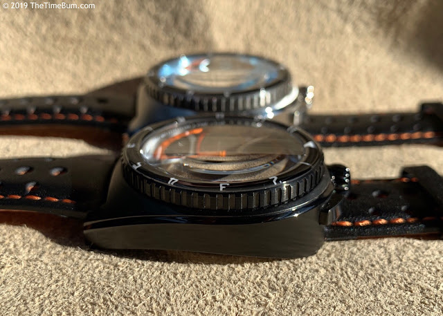 Straton Legera Bullhead MechaQuartz foreground, Valjoux background