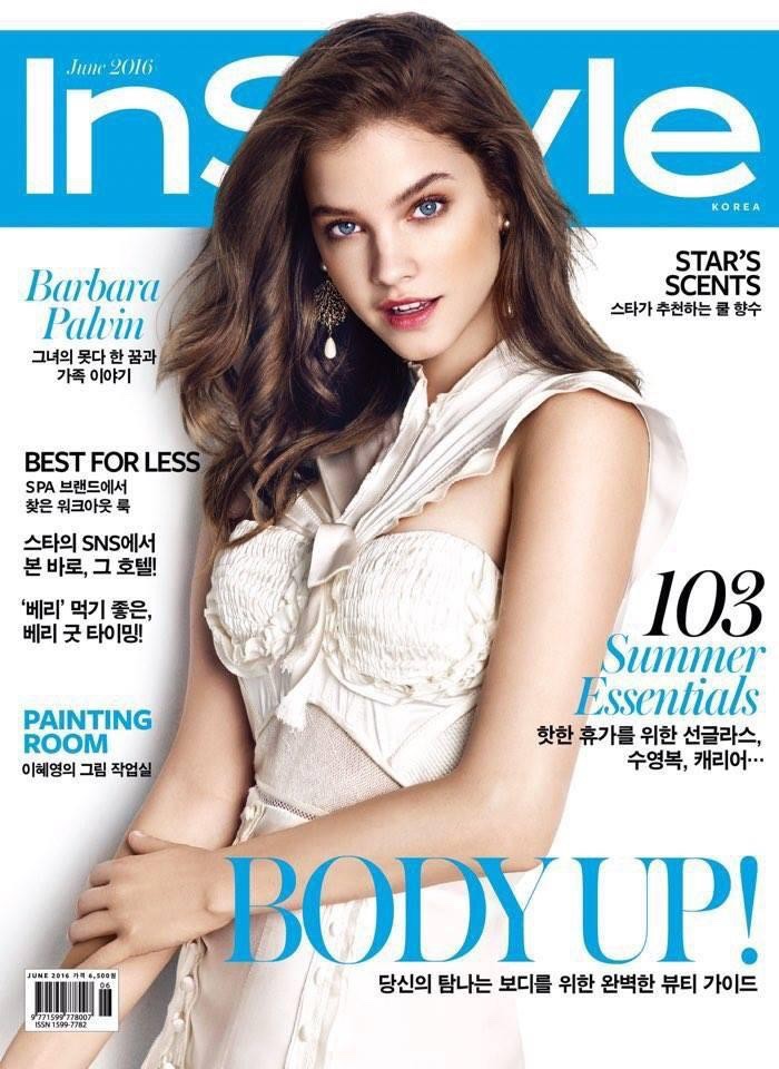 Barbara Palvin wears lingerie inspired designs for InStyle Korea