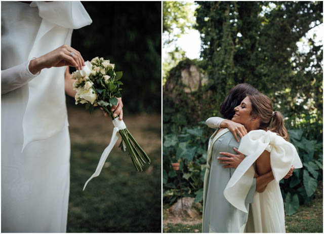 boda casa santonja alicante vestido novia maxi lazo coleta