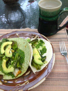 Meatless Monday Green Tacos by Future Relics Pottery