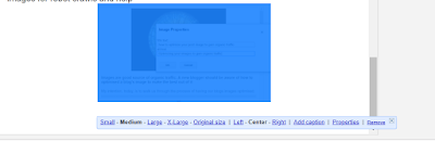 how to edit image properties on blogspot