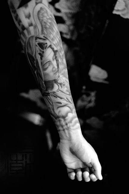 Guardian Angel Full-sleeve Tattoo by CrisLuspoTattoos on DeviantArt