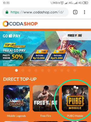 Cara mudah Top Up UC Cash PUBG Mobile dengan Pulsa Semua Operator